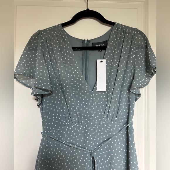 NWT 4Sienna Nola Polka Dot Midi Dress SZ M - Picture 4 of 6